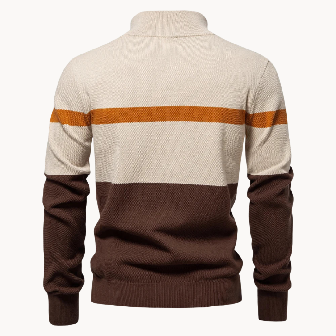 Adam | Sweater with Quarter Zipper