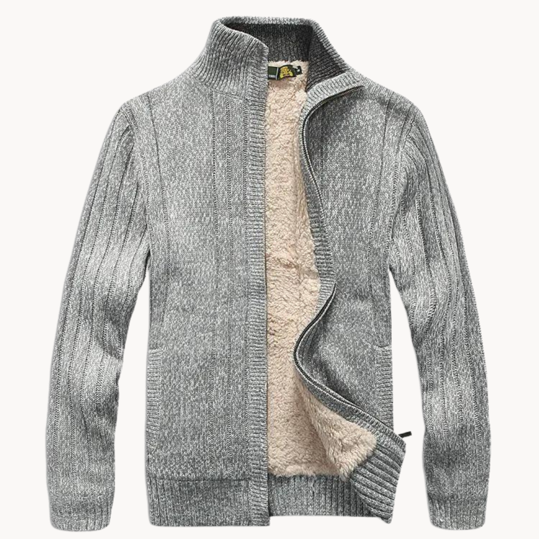 Evan | Cozy Knit Zip Cardigan