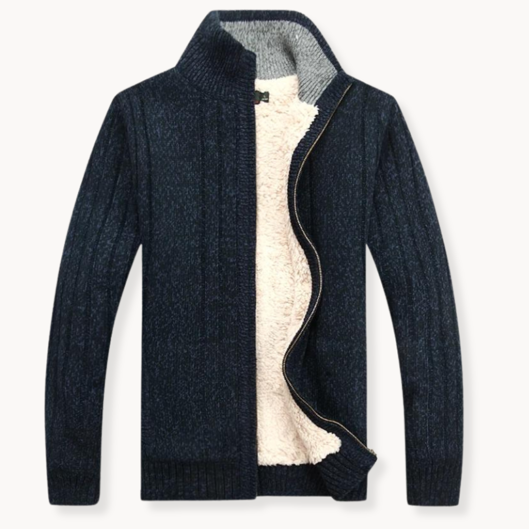 Evan | Cozy Knit Zip Cardigan