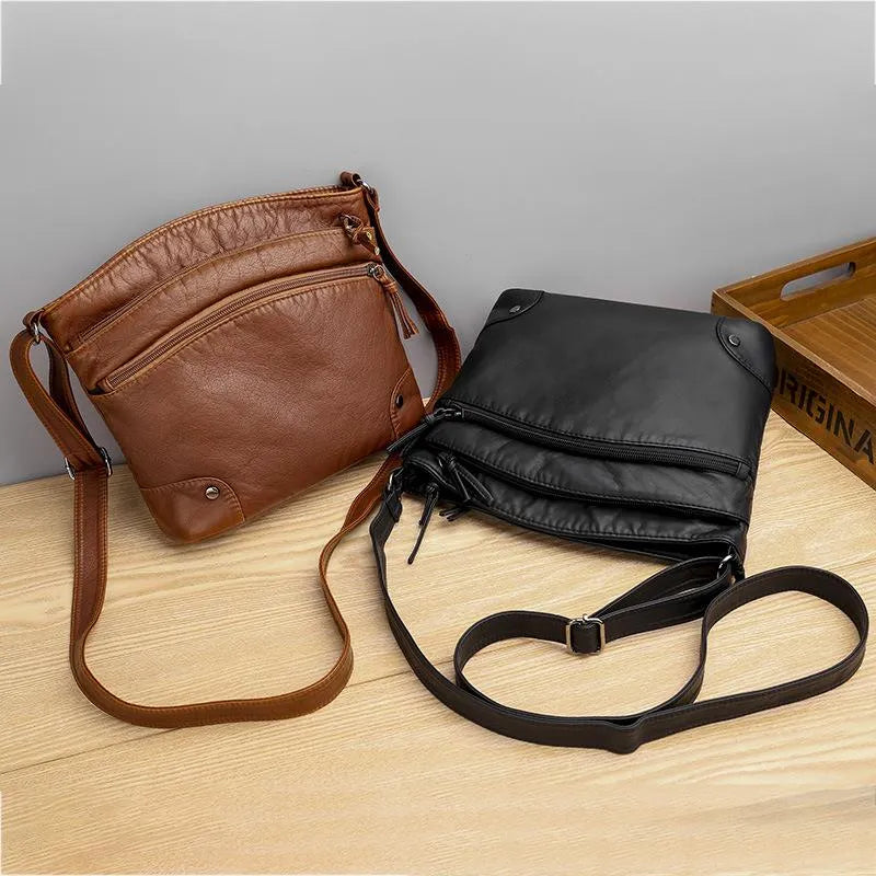 Layla | Leather shoulder bag