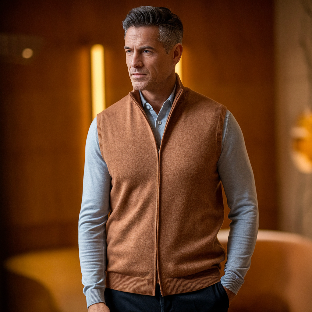 Finley | Cashmere Full Zip Vest