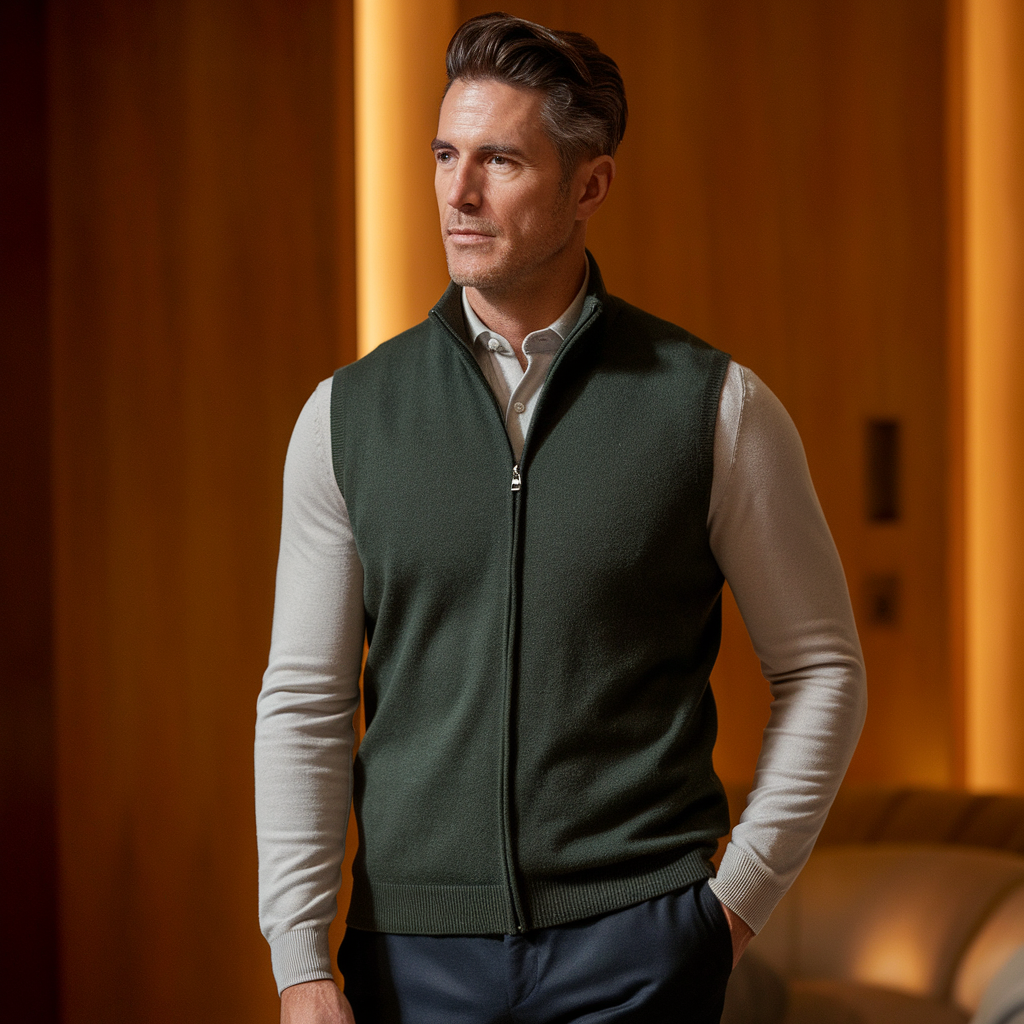 Finley | Cashmere Full Zip Vest