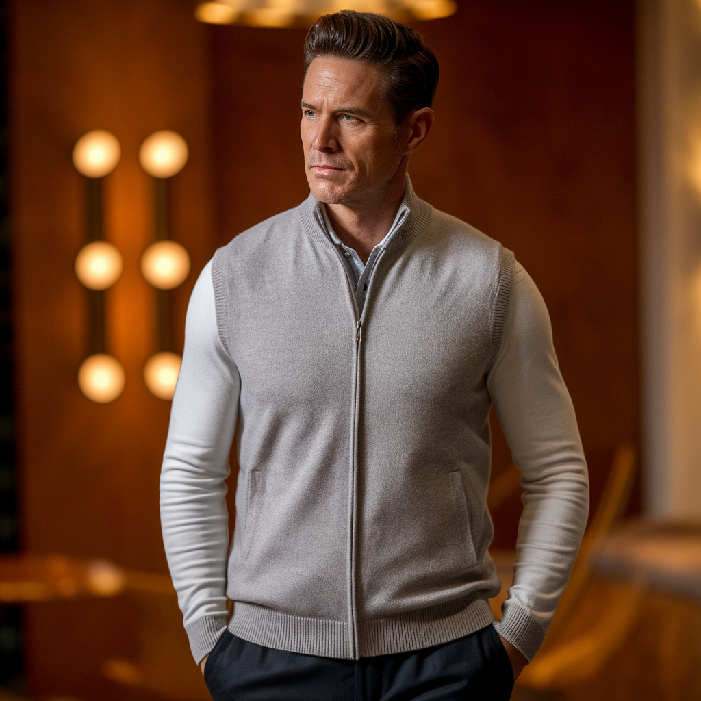 Finley | Cashmere Full Zip Vest