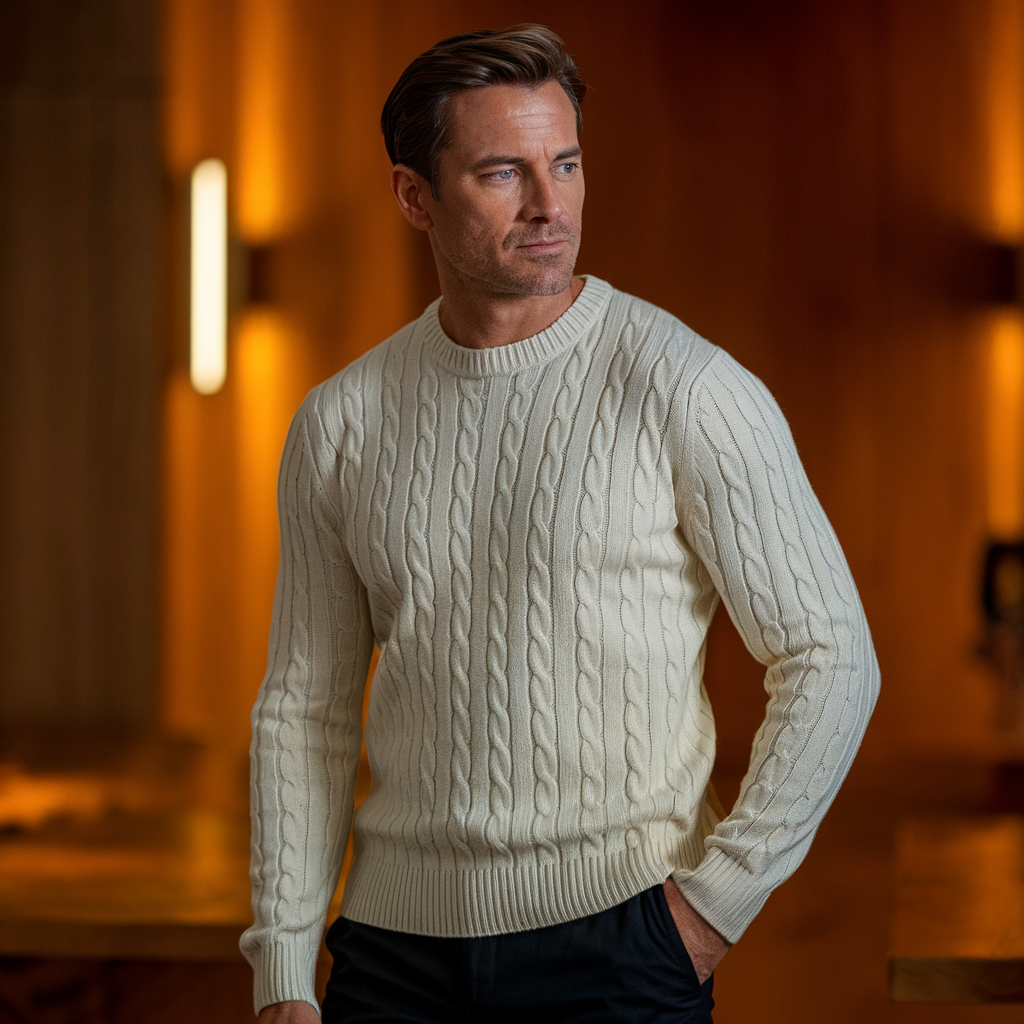 Carter | Cashmere Cable Knit Sweater