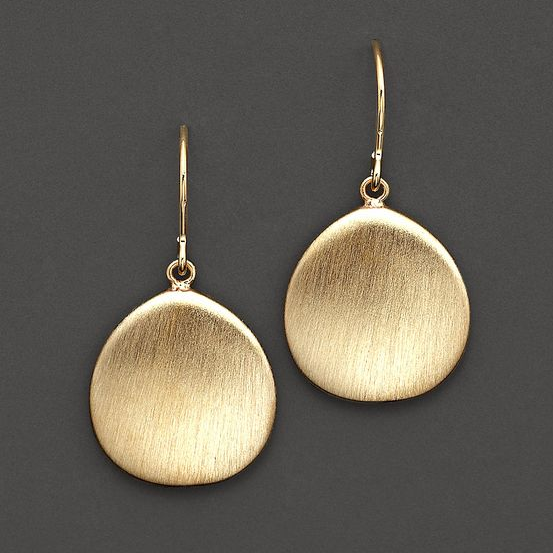 Emily | Vintage Golden Plate Earrings