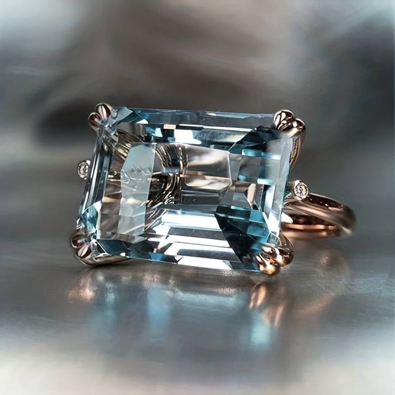 Scarlett | Vintage Blue Zirconia Ring